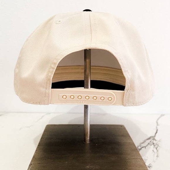 OTTO Cream and Black Cap with Red Embroidery - Picture 4 of 4